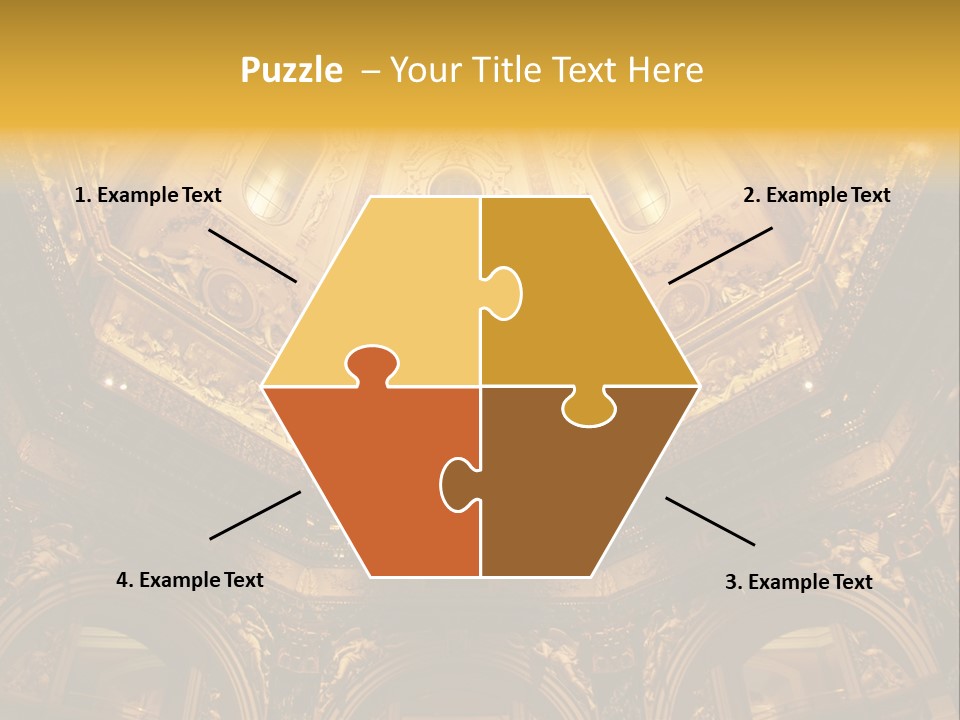 A Dome In A Building With A Light Shining On It PowerPoint Template