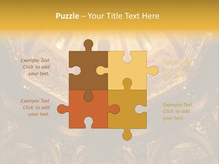 A Dome In A Building With A Light Shining On It PowerPoint Template