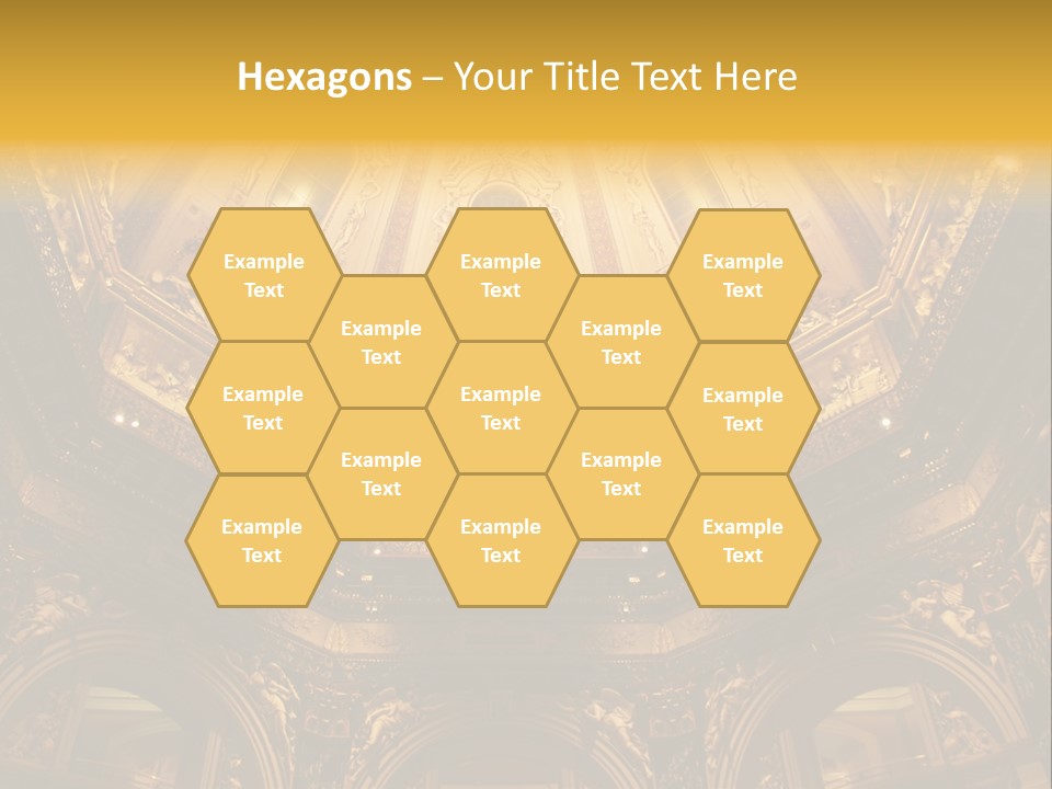 A Dome In A Building With A Light Shining On It PowerPoint Template