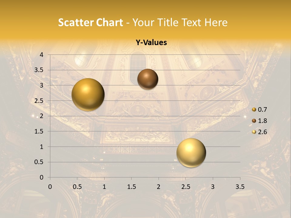 A Dome In A Building With A Light Shining On It PowerPoint Template