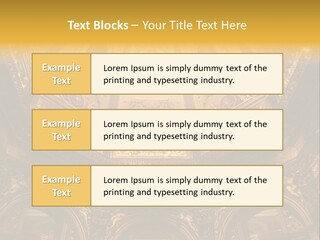 A Dome In A Building With A Light Shining On It PowerPoint Template
