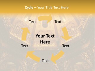 A Dome In A Building With A Light Shining On It PowerPoint Template