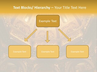 A Dome In A Building With A Light Shining On It PowerPoint Template