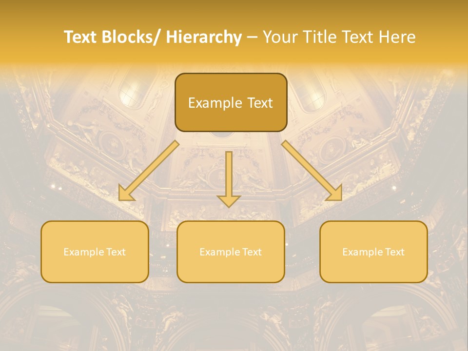 A Dome In A Building With A Light Shining On It PowerPoint Template