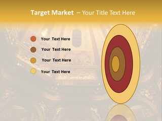 A Dome In A Building With A Light Shining On It PowerPoint Template