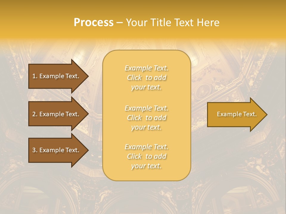 A Dome In A Building With A Light Shining On It PowerPoint Template