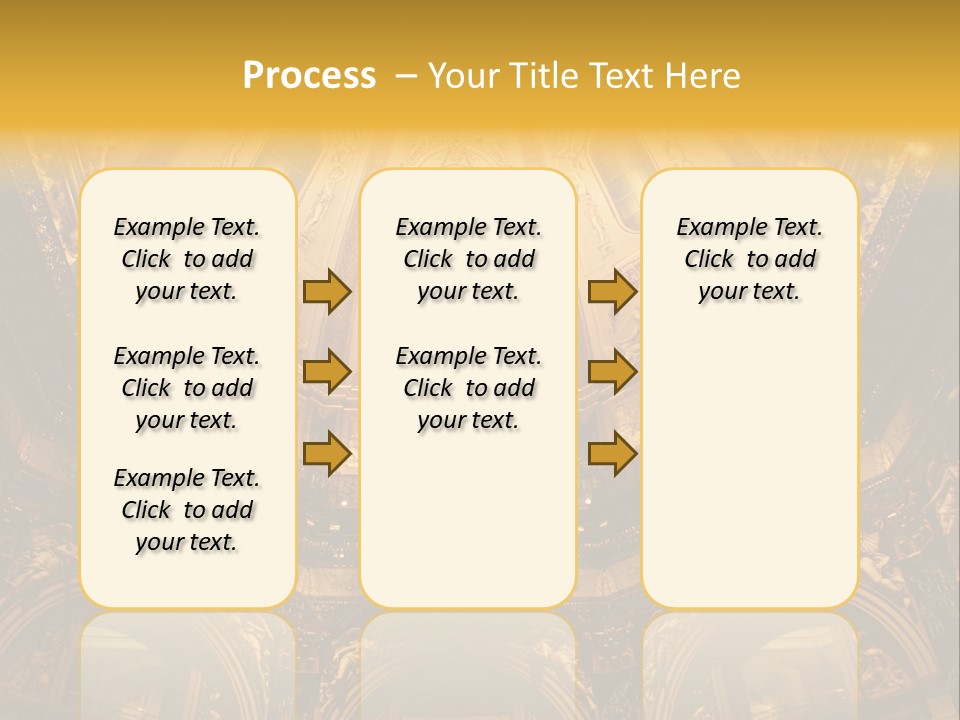 A Dome In A Building With A Light Shining On It PowerPoint Template