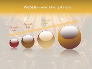 A Dome In A Building With A Light Shining On It PowerPoint Template