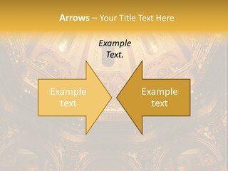 A Dome In A Building With A Light Shining On It PowerPoint Template