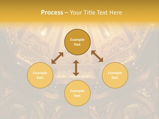 A Dome In A Building With A Light Shining On It PowerPoint Template