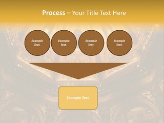 A Dome In A Building With A Light Shining On It PowerPoint Template