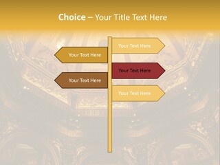 A Dome In A Building With A Light Shining On It PowerPoint Template