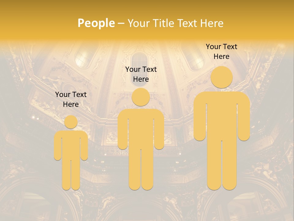 A Dome In A Building With A Light Shining On It PowerPoint Template