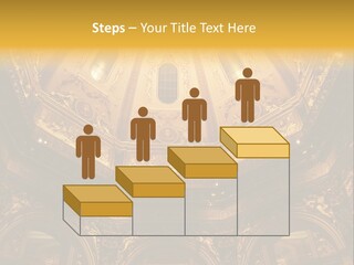 A Dome In A Building With A Light Shining On It PowerPoint Template