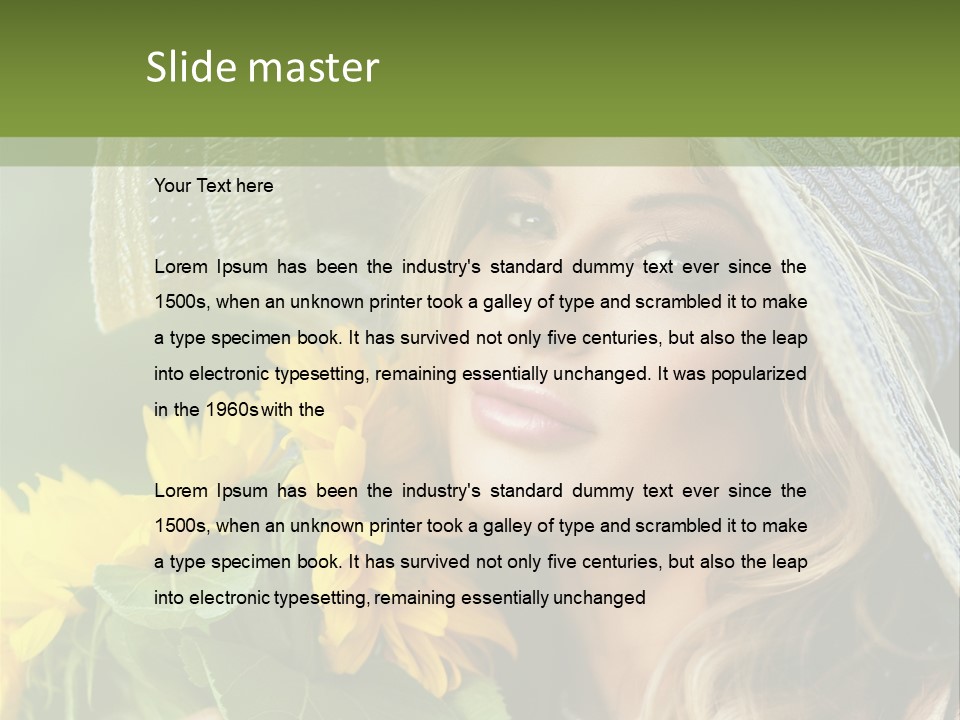 Crop Edible Macro PowerPoint Template