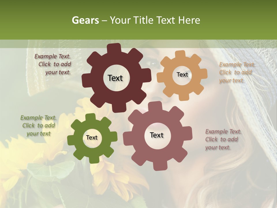 Crop Edible Macro PowerPoint Template