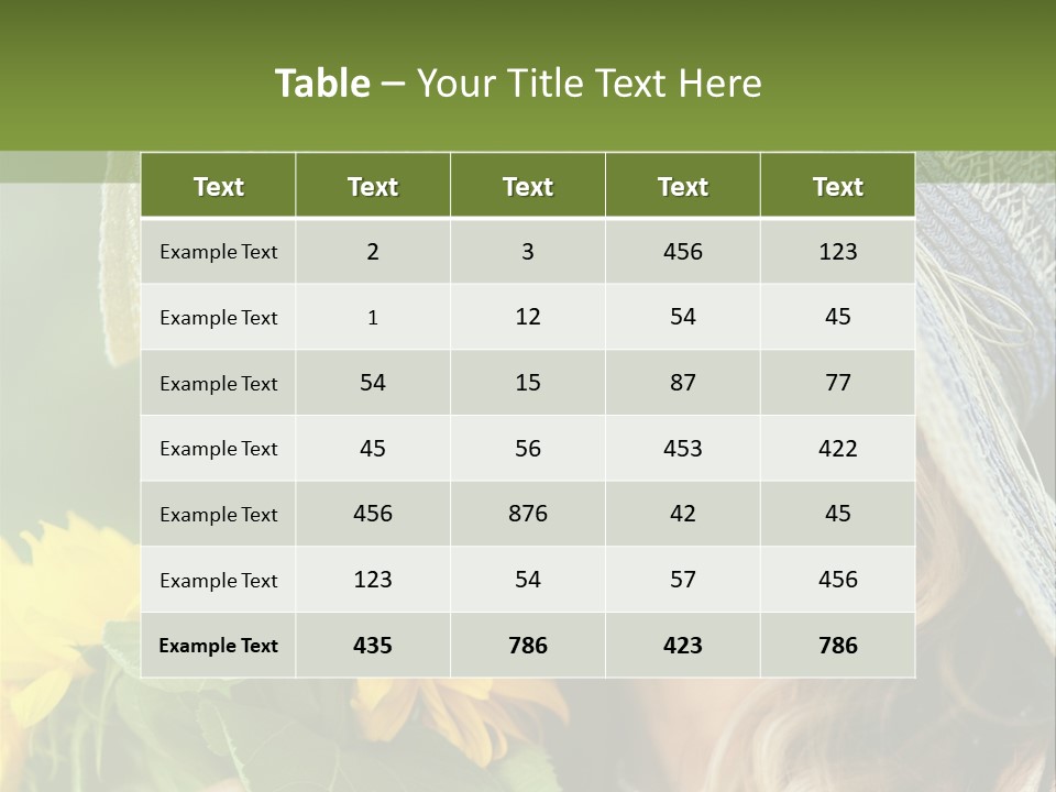 Crop Edible Macro PowerPoint Template