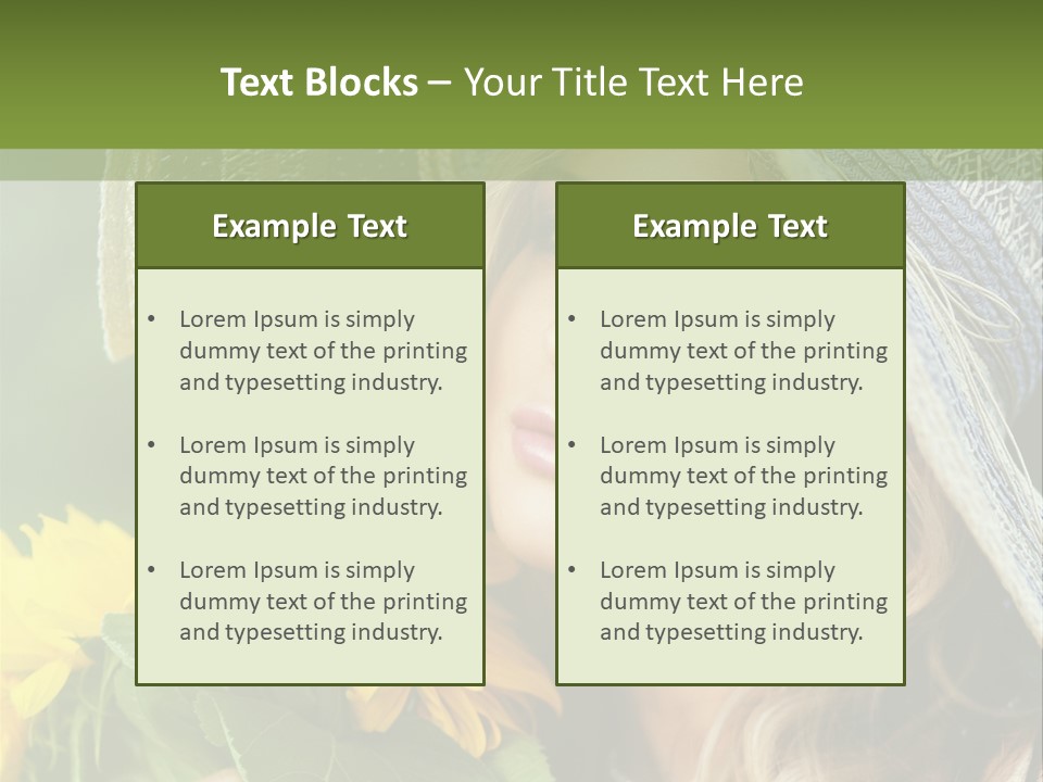 Crop Edible Macro PowerPoint Template