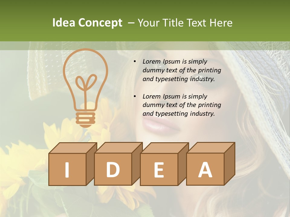 Crop Edible Macro PowerPoint Template