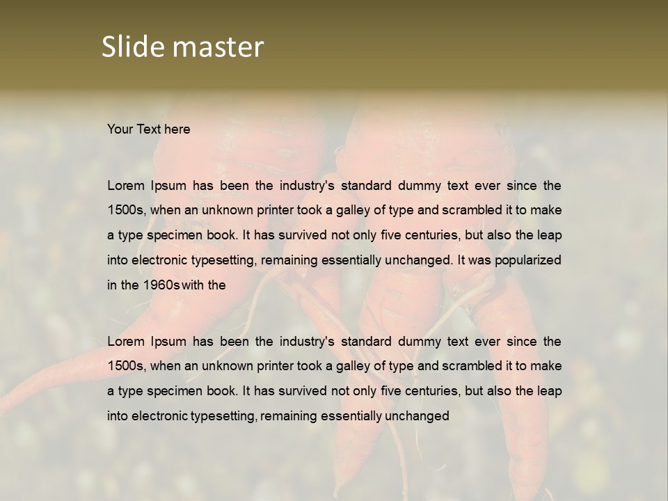 Crop Edible Macro PowerPoint Template