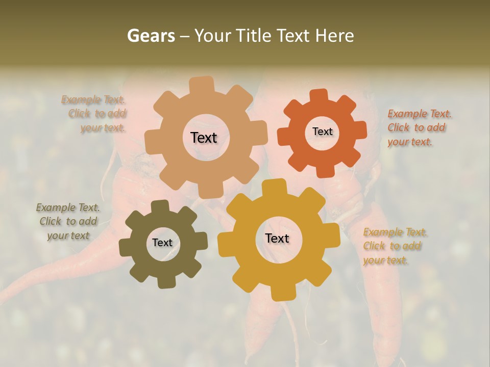 Crop Edible Macro PowerPoint Template