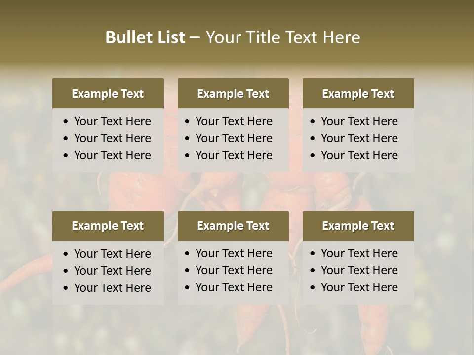 Crop Edible Macro PowerPoint Template