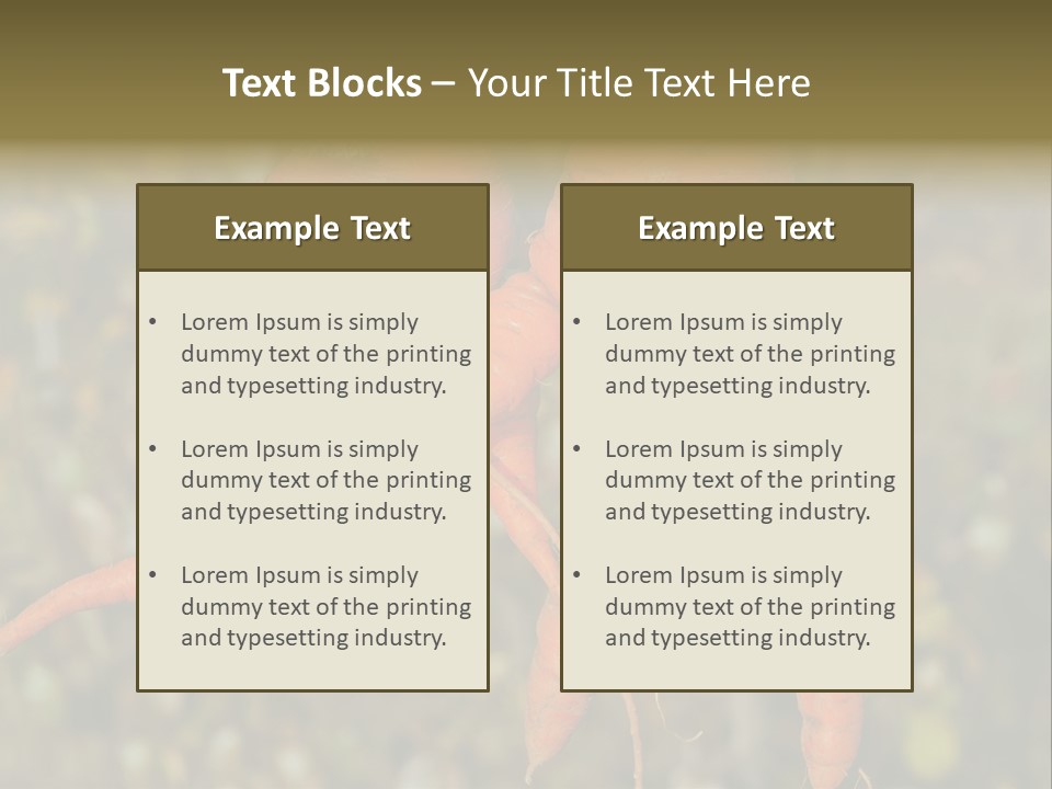 Crop Edible Macro PowerPoint Template