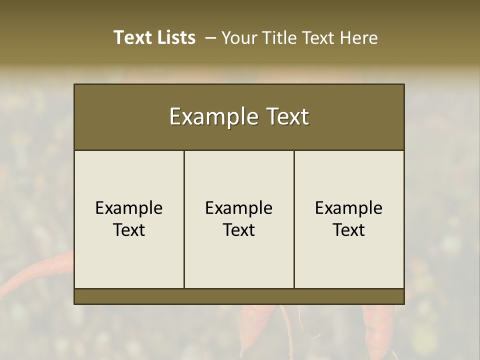 Crop Edible Macro PowerPoint Template