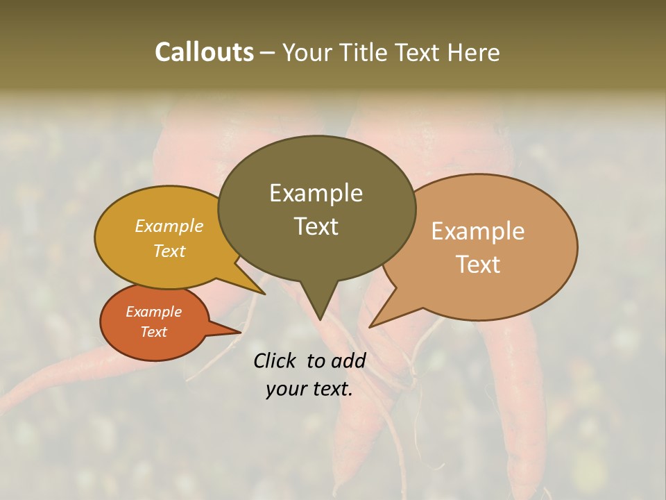 Crop Edible Macro PowerPoint Template