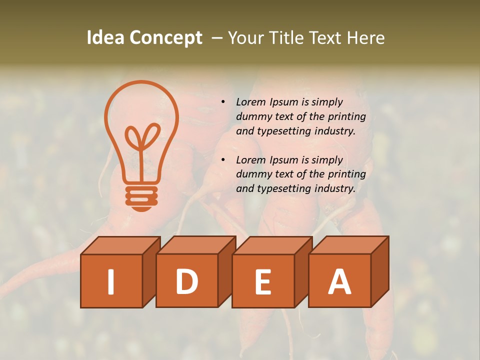 Crop Edible Macro PowerPoint Template