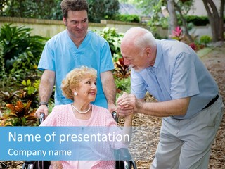 Holding Married Alzheimer PowerPoint Template