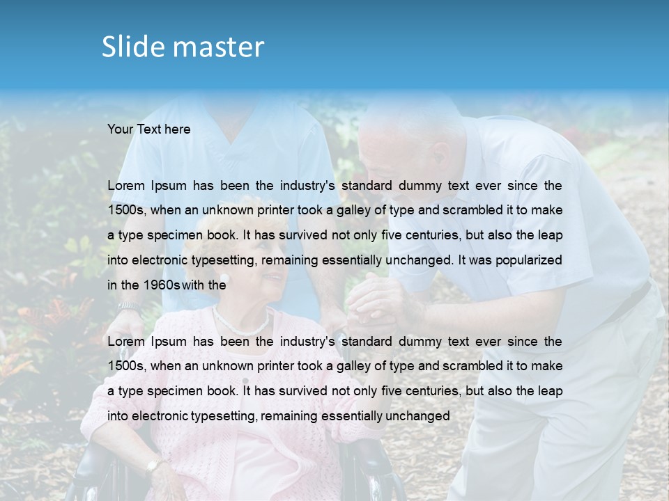 Holding Married Alzheimer PowerPoint Template