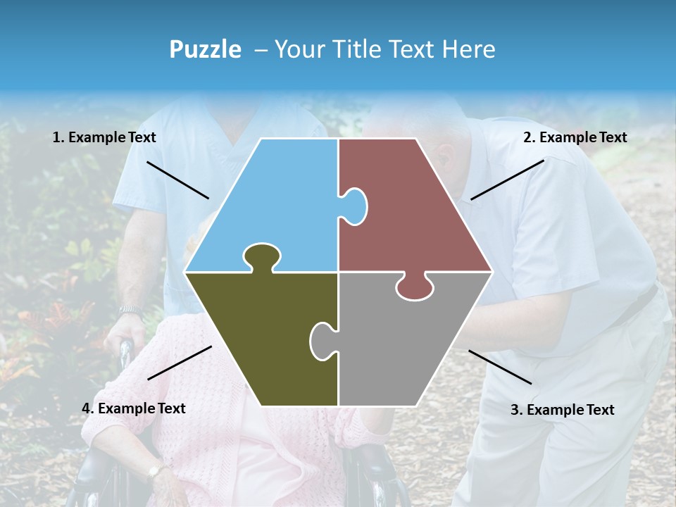 Holding Married Alzheimer PowerPoint Template