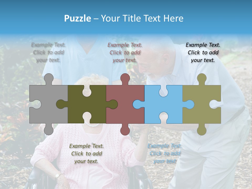 Holding Married Alzheimer PowerPoint Template