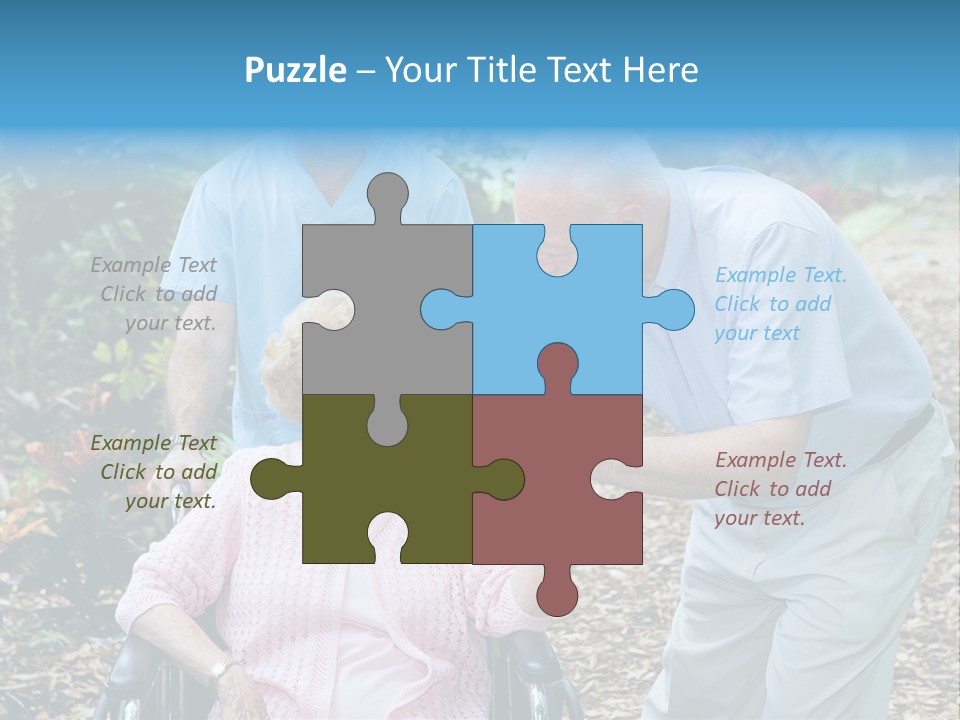 Holding Married Alzheimer PowerPoint Template