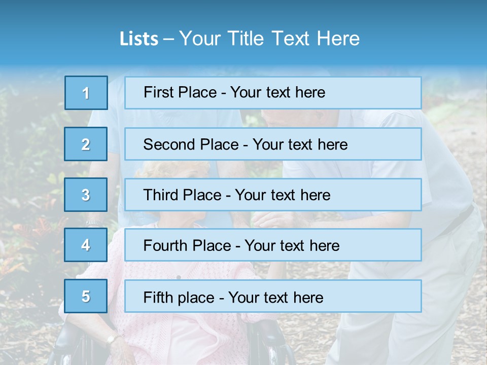 Holding Married Alzheimer PowerPoint Template