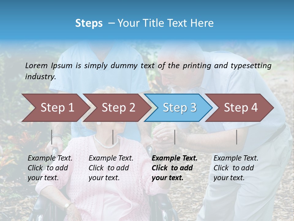 Holding Married Alzheimer PowerPoint Template