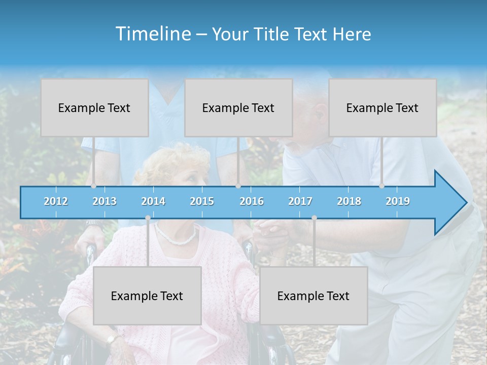 Holding Married Alzheimer PowerPoint Template