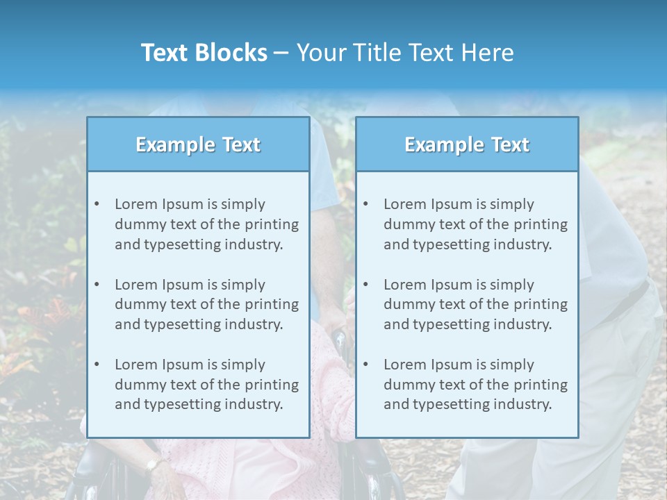 Holding Married Alzheimer PowerPoint Template