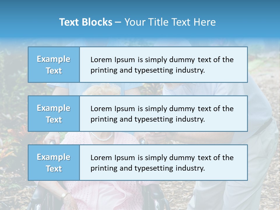 Holding Married Alzheimer PowerPoint Template