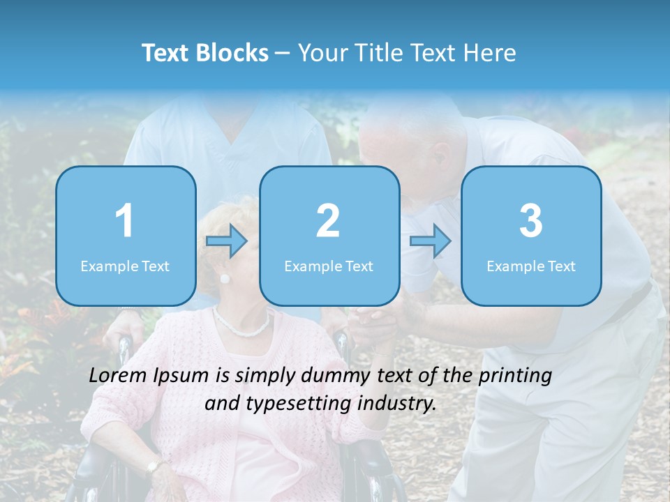 Holding Married Alzheimer PowerPoint Template