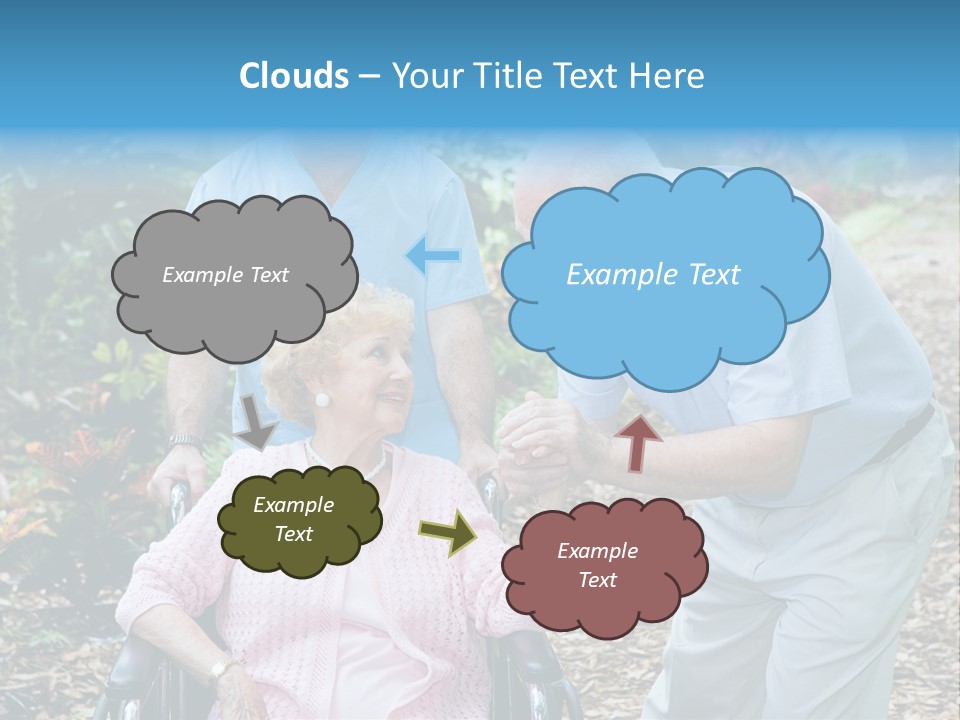 Holding Married Alzheimer PowerPoint Template