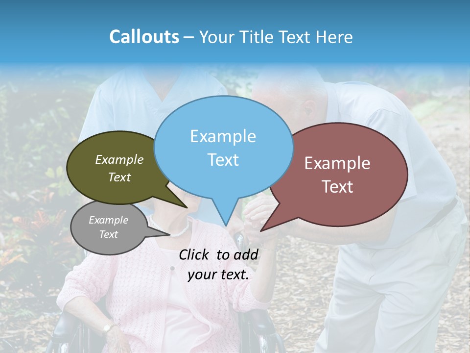 Holding Married Alzheimer PowerPoint Template