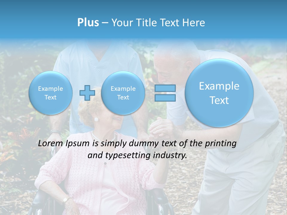 Holding Married Alzheimer PowerPoint Template