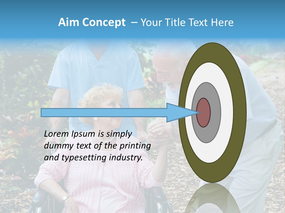 Holding Married Alzheimer PowerPoint Template