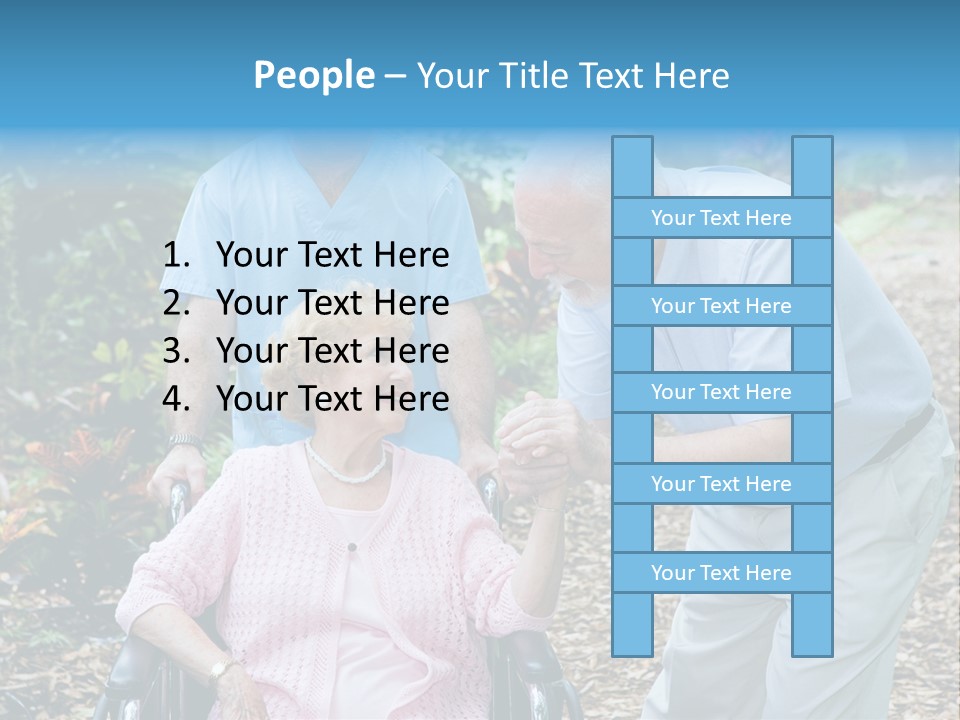 Holding Married Alzheimer PowerPoint Template