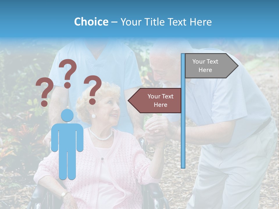 Holding Married Alzheimer PowerPoint Template