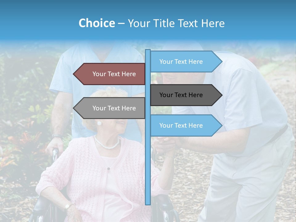 Holding Married Alzheimer PowerPoint Template