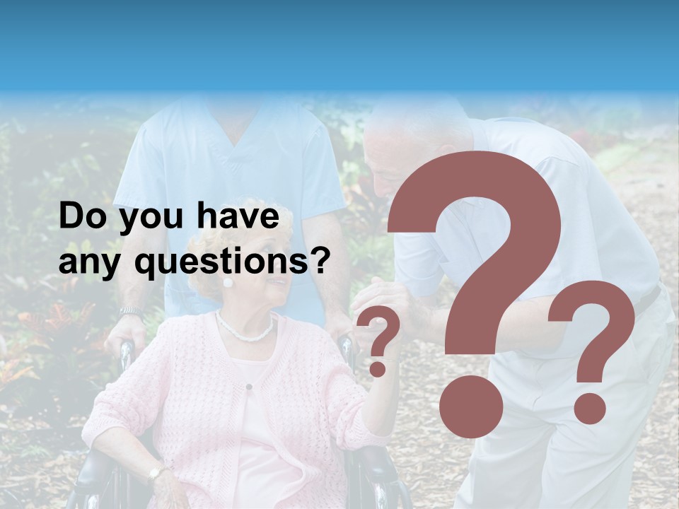 Holding Married Alzheimer PowerPoint Template