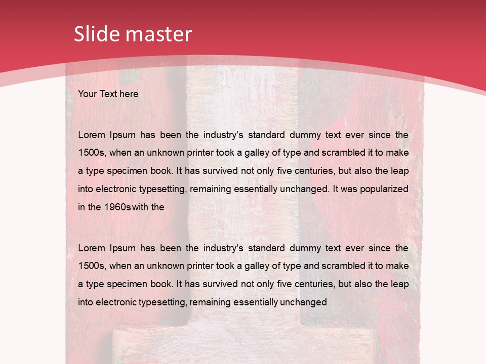 Plank Collage Alphabet PowerPoint Template